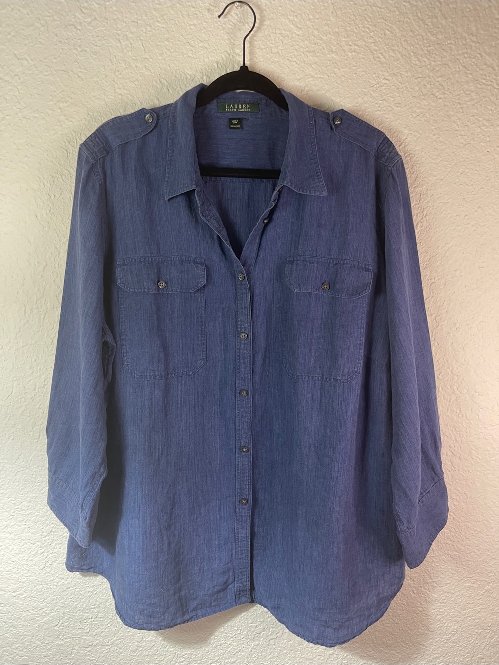 Lauren Ralph Lauren Indigo Button-Down Utility Shirt